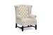 Baxton Studio Sussex Beige Linen Club Chair