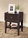 Baxton Studio Gaston Brown Modern Accent Table and Nightstand - ST-007-AT
