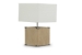 Baxton Studio Kostka Wood and Fabric Lamp