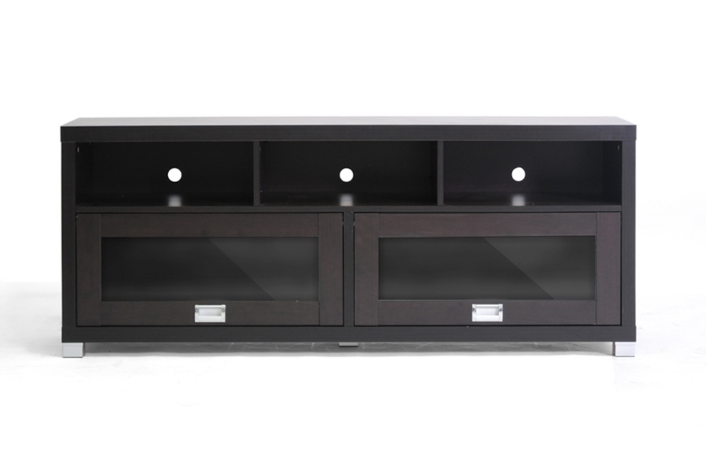 Swindon Modern Tv Stand With Glass, White Glass Door Tv Cabinet