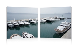 Baxton Studio Yacht Congregation Mounted Photography Print Diptych