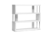 Baxton Studio Barnes White Three-Shelf Modern Bookcase - FP-3D-White