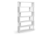 Baxton Studio Barnes White Six-Shelf Modern Bookcase - FP-6D-White