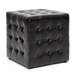 Baxton Studio Siskal Dark Brown Modern Cube Ottoman (Set of 2) - BH-5589-DARK BROWN-OTTO