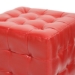 Baxton Studio Siskal Red Modern Cube Ottoman (Set of 2) - BH-5589-RED-OTTO