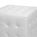 Baxton Studio Siskal White Modern Cube Ottoman (Set of 2) - BH-5589-WHITE-OTTO