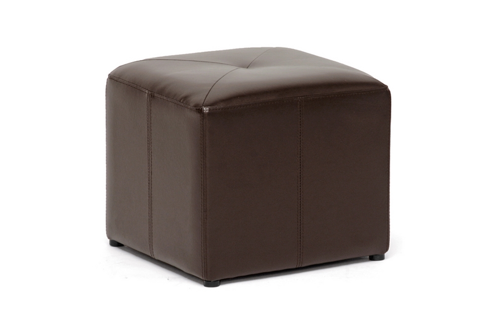 Aric Bonded Leather Ottoman Whole, Bonded Leather Ottoman