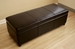 Baxton Studio Dark Brown Full Leather Storage Bench Ottoman with Stitching - Y-161-001-dark brown