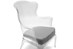 Baxton Studio Tasha Clear Polycarbonate Modern Accent Chair - PC-689A-Clear/Dark grey