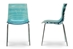 Baxton Studio Marisse Blue Plastic Modern Dining Chair (Set of 2) - PC-840-Blue