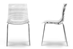 Baxton Studio Marisse Clear Plastic Modern Dining Chair (Set of 2) - PC-840-Clear