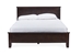 Baxton Studio Spuma Cappuccino Wood Contemporary Twin-Size Bed - SB337-Twin Bed-Cappuccino