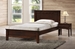 Baxton Studio Schiuma Cappuccino Wood Contemporary Twin-Size Bed - SB338-Twin Bed-Cappuccino