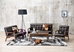 Baxton Studio Mid-Century Masterpieces 3PC Sofa Set-Brown - TOGO 3PC Sofa Set