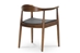 Baxton Studio Embick Mid-Century Modern Dining Chair - WD-604-Dark Brown