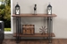 Baxton Studio Newcastle Wood and Metal Console Table - YLX-2646-ST