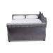 Baxton Studio Abbie Traditional and Transitional Grey Velvet Fabric Upholstered and Crystal Tufted Queen Size Daybed - Abbie-Grey Velvet-Daybed-Queen