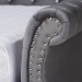 Baxton Studio Abbie Traditional and Transitional Grey Velvet Fabric Upholstered and Crystal Tufted Queen Size Daybed - Abbie-Grey Velvet-Daybed-Queen