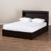 Baxton Studio Blaine Modern and Contemporary Dark Brown Finished Wood Queen Size 6-Drawer Platform Storage Bed - SEBED1302026-Modi Wenge-Queen