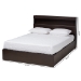 Baxton Studio Blaine Modern and Contemporary Dark Brown Finished Wood Queen Size 6-Drawer Platform Storage Bed - SEBED1302026-Modi Wenge-Queen