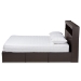 Baxton Studio Blaine Modern and Contemporary Dark Brown Finished Wood Queen Size 6-Drawer Platform Storage Bed - SEBED1302026-Modi Wenge-Queen