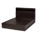 Baxton Studio Blaine Modern and Contemporary Dark Brown Finished Wood Queen Size 6-Drawer Platform Storage Bed - SEBED1302026-Modi Wenge-Queen