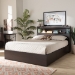 Baxton Studio Blaine Modern and Contemporary Dark Brown Finished Wood Queen Size 6-Drawer Platform Storage Bed - SEBED1302026-Modi Wenge-Queen