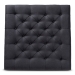Baxton Studio Kelly Modern and Rustic Charcoal Linen Fabric Upholstered and Greywashed Wood Cocktail Ottoman - JY-0001-Charcoal/Greywashed-Otto