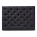 Baxton Studio Lindsey Modern and Rustic Charcoal Linen Fabric Upholstered and Greywashed Wood Cocktail Ottoman - JY-0002-Charcoal/Greywashed-Otto