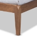 Baxton Studio Edmond Modern and Contemporary Grey Fabric Upholstered and Ash Walnut Brown Finished Wood Full Size Platform Bed - MG0019-Grey/Ash Walnut-Full