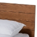 Baxton Studio Regina Modern Rustic Ash Walnut Brown Finished Wood Queen Size Platform Storage Bed with Built-In Shelves - MG0017-Ash Walnut-Queen