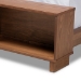 Baxton Studio Regina Modern Rustic Ash Walnut Brown Finished Wood Queen Size Platform Storage Bed with Built-In Shelves - MG0017-Ash Walnut-Queen