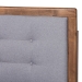 Baxton Studio Livinia Modern Transitional Light Grey Fabric Upholstered and Ash Walnut Brown Finished Wood Full Size Platform Bed - Livinia-Light Grey/Ash Walnut-Full