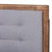 Baxton Studio Livinia Modern Transitional Light Grey Fabric Upholstered and Ash Walnut Brown Finished Wood Full Size Platform Bed - Livinia-Light Grey/Ash Walnut-Full