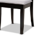 Baxton Studio Minette Modern and Contemporary Gray Fabric Upholstered and Espresso Brown Finished Wood 7-Piece Dining Set - RH319C-Grey/Dark Brown-7PC Dining Set
