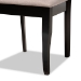 Baxton Studio Mael Modern and Contemporary Sand Fabric Upholstered and Espresso Brown Finished Wood 7-Piece Dining Set - RH331C-Sand/Dark Brown-7PC Dining Set