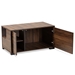 Baxton Studio Connor Modern and Contemporary Walnut Brown Finished 2-Door Cat Litter Box Cover House - SECHC150110WI-Columbia-Cat House