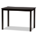 Baxton Studio Clarke Modern and Contemporary Grey Fabric Upholstered and Espresso Brown Finished Wood 5-Piece Dining Set - RH329C-Grey/Dark Brown-5PC Dining Set