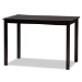 Baxton Studio Clarke Modern and Contemporary Sand Fabric Upholstered and Espresso Brown Finished Wood 5-Piece Dining Set - RH329C-Sand/Dark Brown-5PC Dining Set