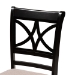 Baxton Studio Clarke Modern and Contemporary Sand Fabric Upholstered and Espresso Brown Finished Wood 5-Piece Dining Set - RH329C-Sand/Dark Brown-5PC Dining Set