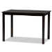 Baxton Studio Jackson Modern and Contemporary Grey Fabric Upholstered and Espresso Brown Finished Wood 5-Piece Dining Set - RH310C-Grey/Dark Brown-5PC Dining Set