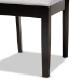 Baxton Studio Jackson Modern and Contemporary Grey Fabric Upholstered and Espresso Brown Finished Wood 5-Piece Dining Set - RH310C-Grey/Dark Brown-5PC Dining Set