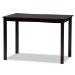 Baxton Studio Jackson Modern and Contemporary Sand Fabric Upholstered and Espresso Brown Finished Wood 5-Piece Dining Set - RH310C-Sand/Dark Brown-5PC Dining Set
