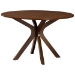 Baxton Studio Eira Modern Grey and Walnut Brown Wood 7-Piece Dining Set - Eira-Grey/Walnut-7PC Dining Set