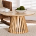 bali & pari Caribic Modern Slatted Acacia Wood Coffee Table - CARIBIC-Natural Wooden-CT