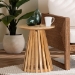 bali & pari Caribic Modern Slatted Acacia Wood End Table - CARIBIC-Natural Wooden-ET