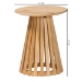 bali & pari Caribic Modern Slatted Acacia Wood End Table - CARIBIC-Natural Wooden-ET
