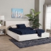 Baxton Studio Bardia Modern Cream Boucle Queen Platform Bed with Wide Railing - BBT61216-Cream-Queen