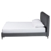Baxton Studio Etienne Modern Slate Grey Velvet Queen Platform Bed - BBT61231-Dark Grey-Queen