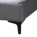Baxton Studio Etienne Modern Slate Grey Velvet Queen Platform Bed - BBT61231-Dark Grey-Queen